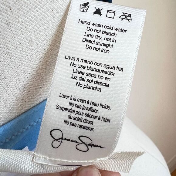 Jessica Simpson Smooth Sailing Blue Underwire Bikini Top Medium - Picture 11 of 13